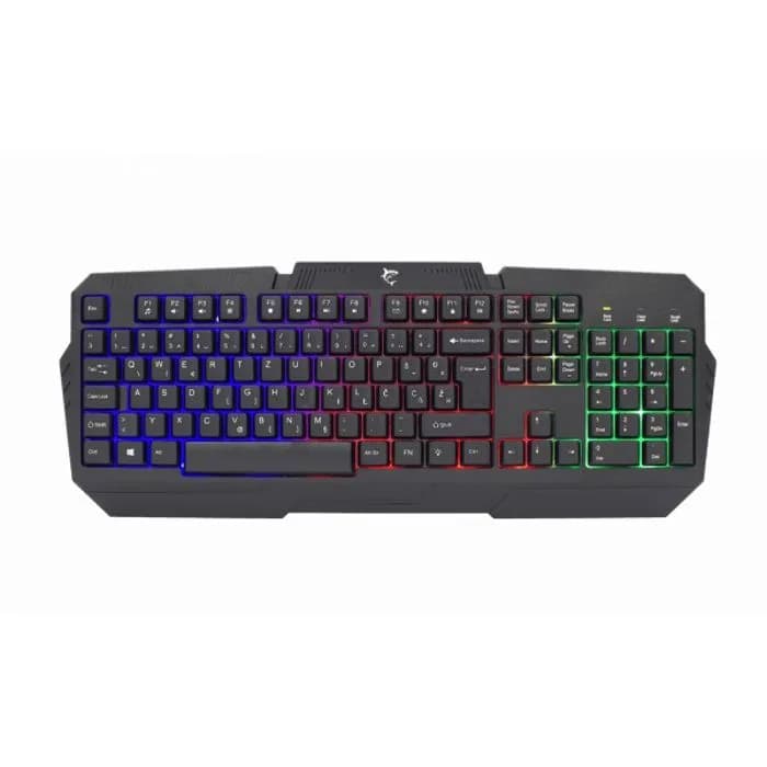 Tipkovnica White Shark GK-2105 Dakota, žičana, gaming, membranska, US Layout, LED, Crna