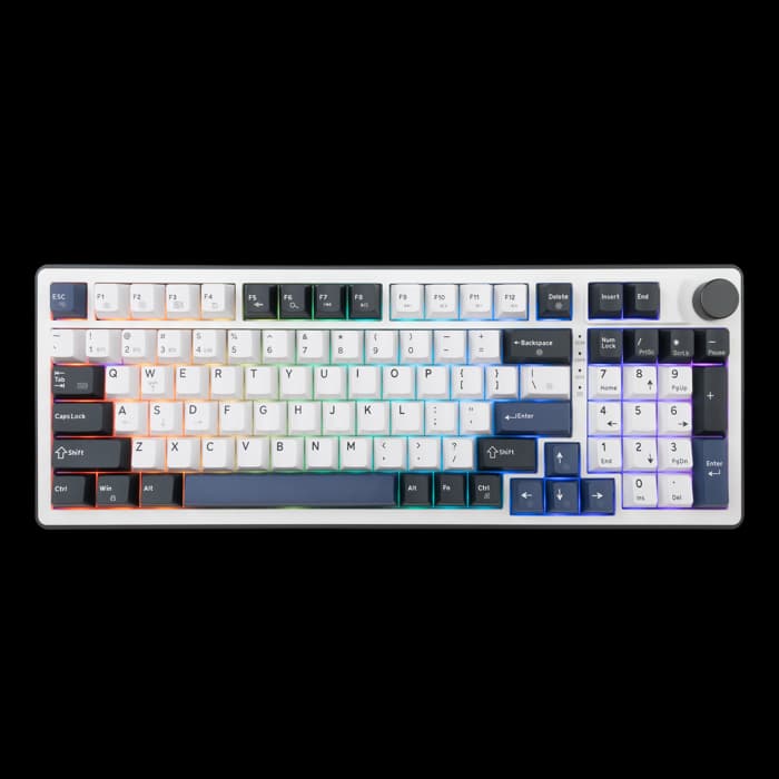 Tipkovnica White Shark Excalibur GK-007251, bežična, gaming, mehanička, red switches, us Layout, LED, White