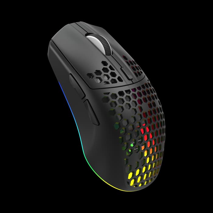 Miš White Shark WGM-5020 Cador, bežični, gaming, 10000DPI, RGB, Crni Honeycomb