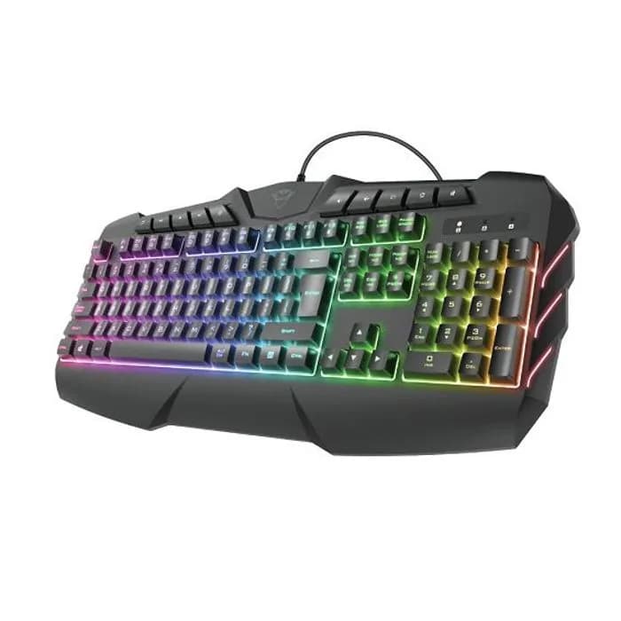 Tipkovnica Trust GXT 881 Odyss, žičana, gaming, membranska, US Layout, Black