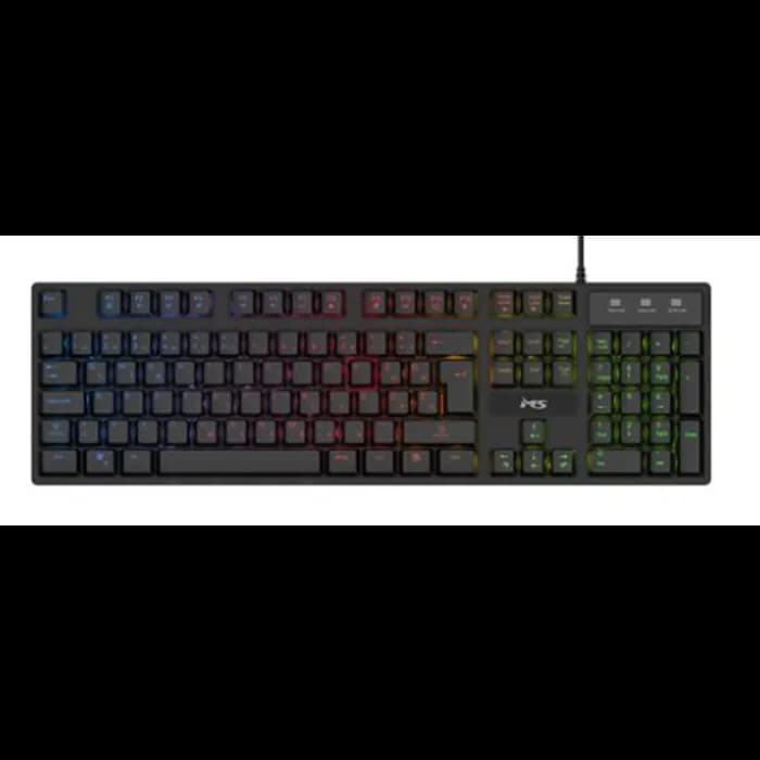 Tipkovnica MS Elite K-501C, žičana, gaming, membranska, LED, Crna