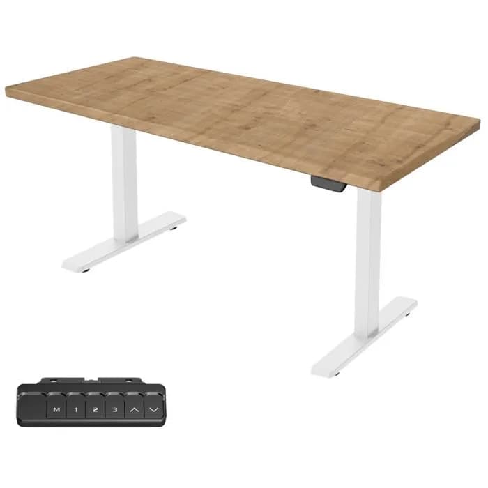 Stol UVI Lite V2, motorizirani, Chalet Oak and White