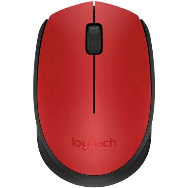 Miš Logitech M171, bežični, crveni